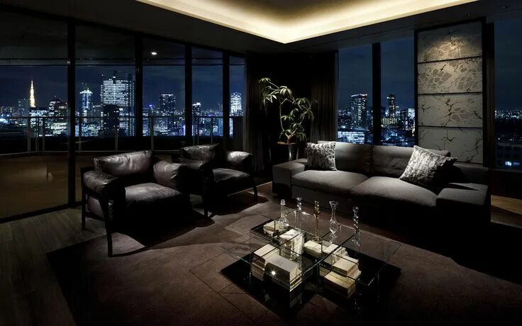 Красивый интерьер москва Asia House of the Day: Tokyo 'Hidden Refuge' Penthouse -- Photos Penthouse livin