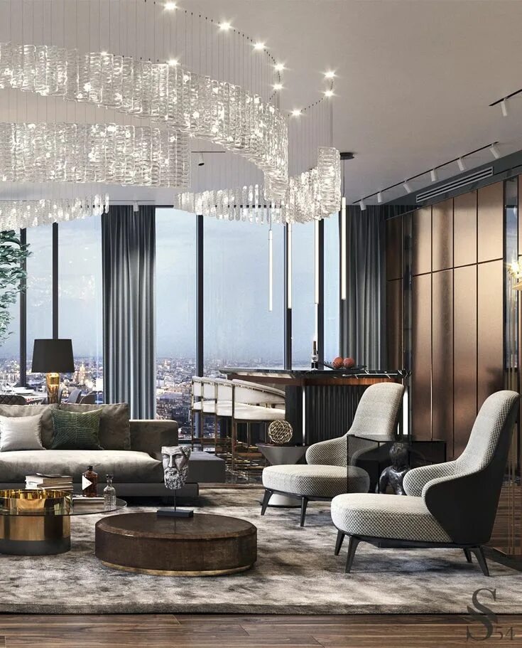 Красивый интерьер москва Лучшие интерьеры Studia 54 - портфолио Luxury living room, Luxury homes interior