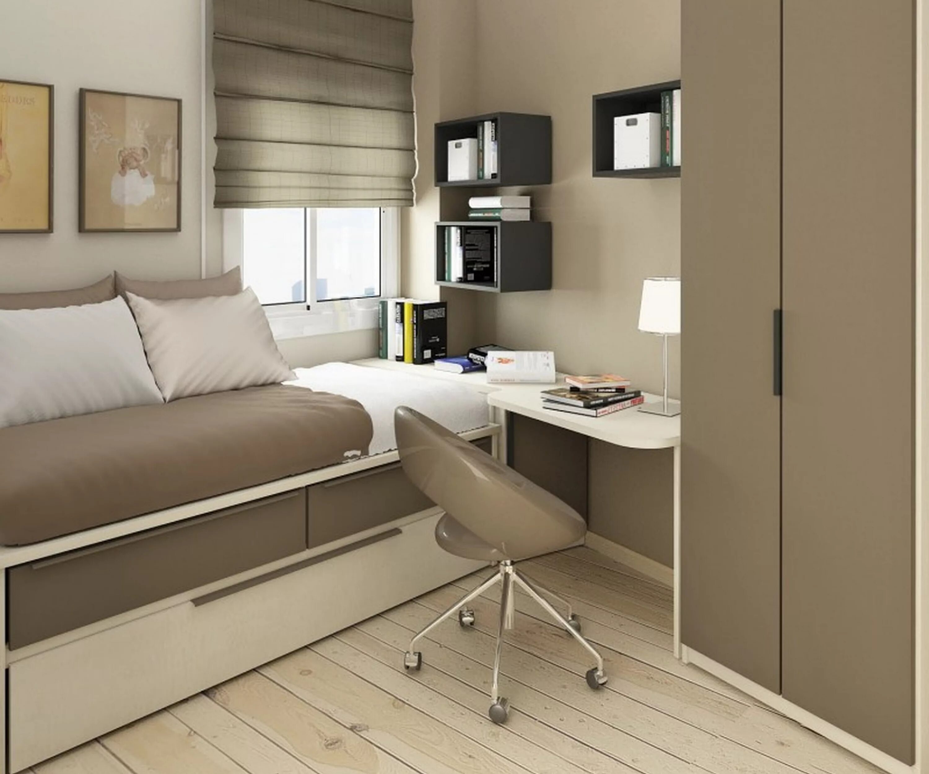 Красивый интерьер небольших комнат Pin von Marlene Dellazeri auf CASAS PEQUENAS Kleine zimmer einrichten, Zimmer ei