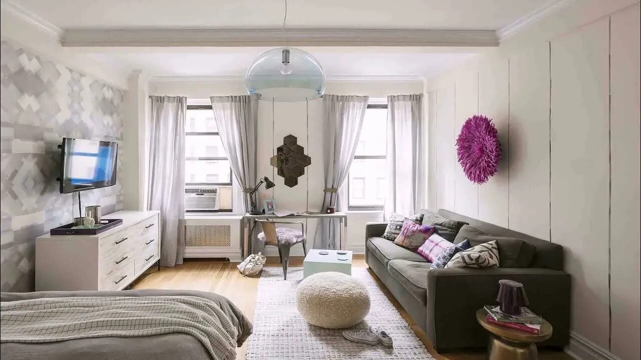 Красивый интерьер небольших комнат 450 Sq Ft House Interior Design - YouTube