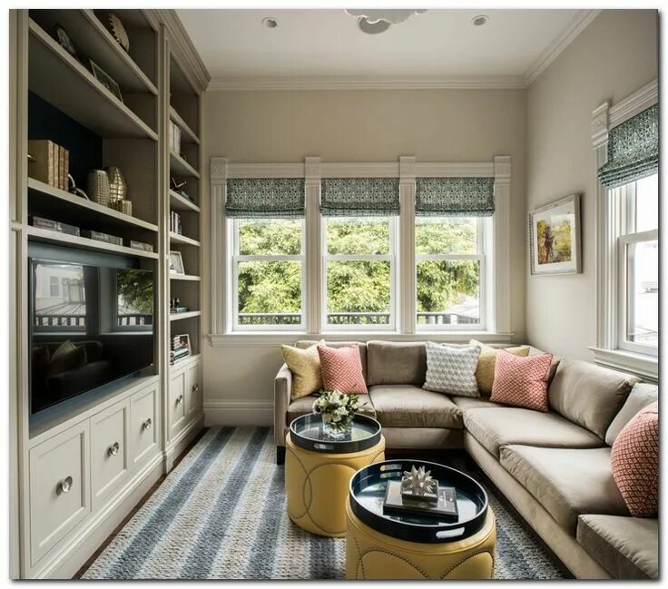 Красивый интерьер небольших комнат 50+ Cozy TV Room Setup Inspirations - The Urban Interior Small family room, Livi