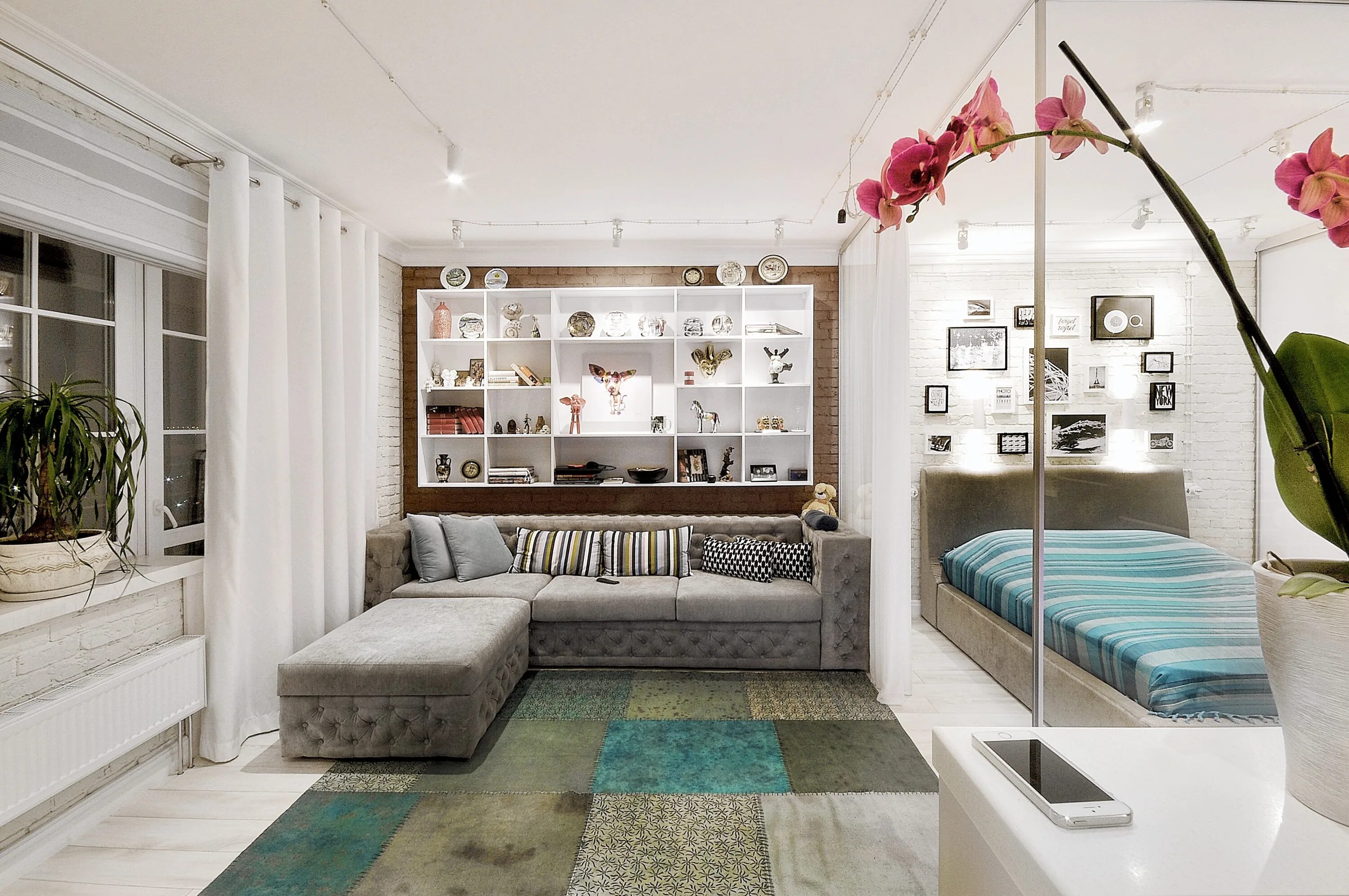 Красивый интерьер однокомнатной Lagenhet by ALLARTSDESIGN HomeAdore