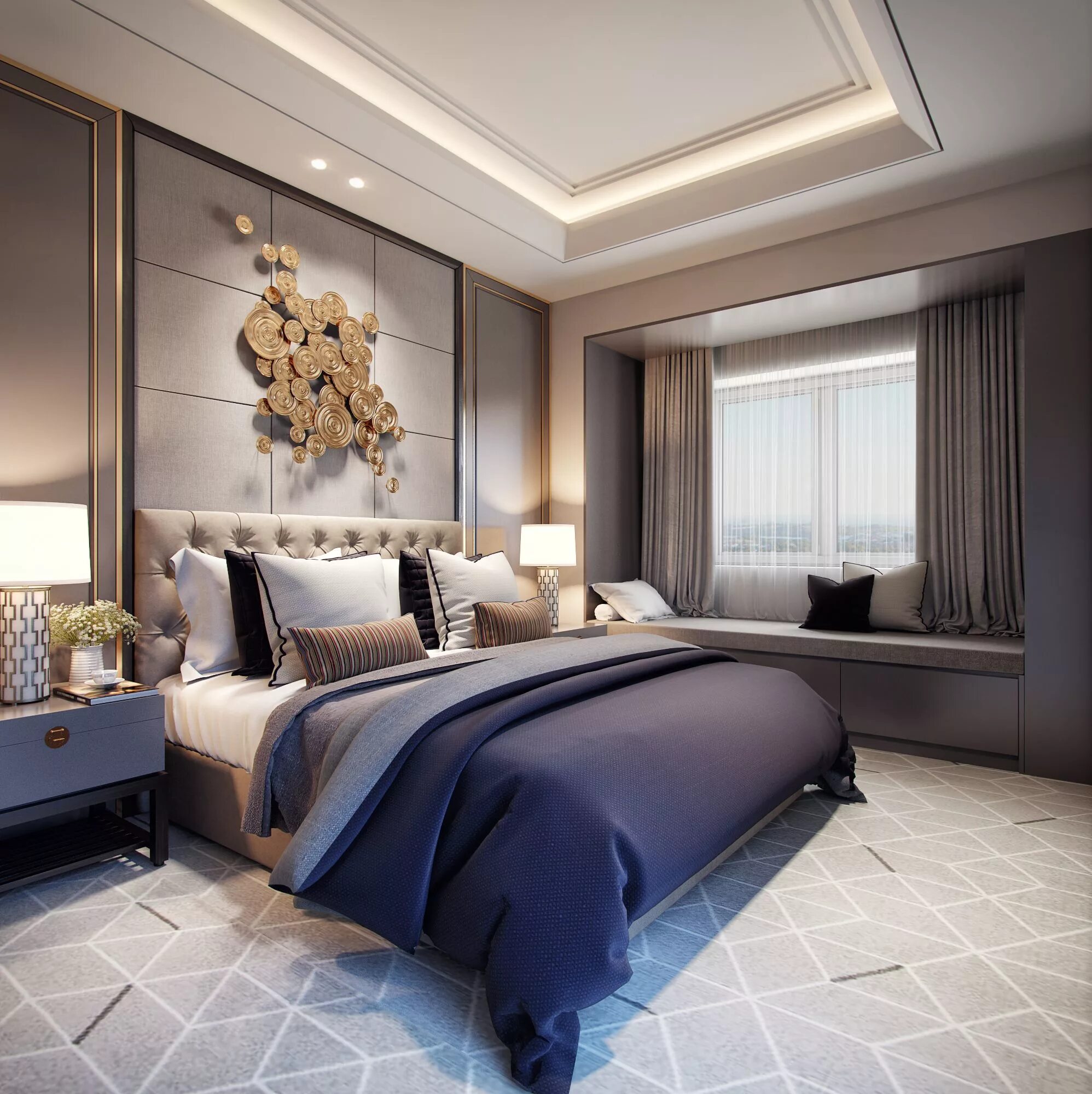 Красивый интерьер спальни Bedroom luxury Luxurious bedrooms, Luxury bedroom master, Bedroom layouts