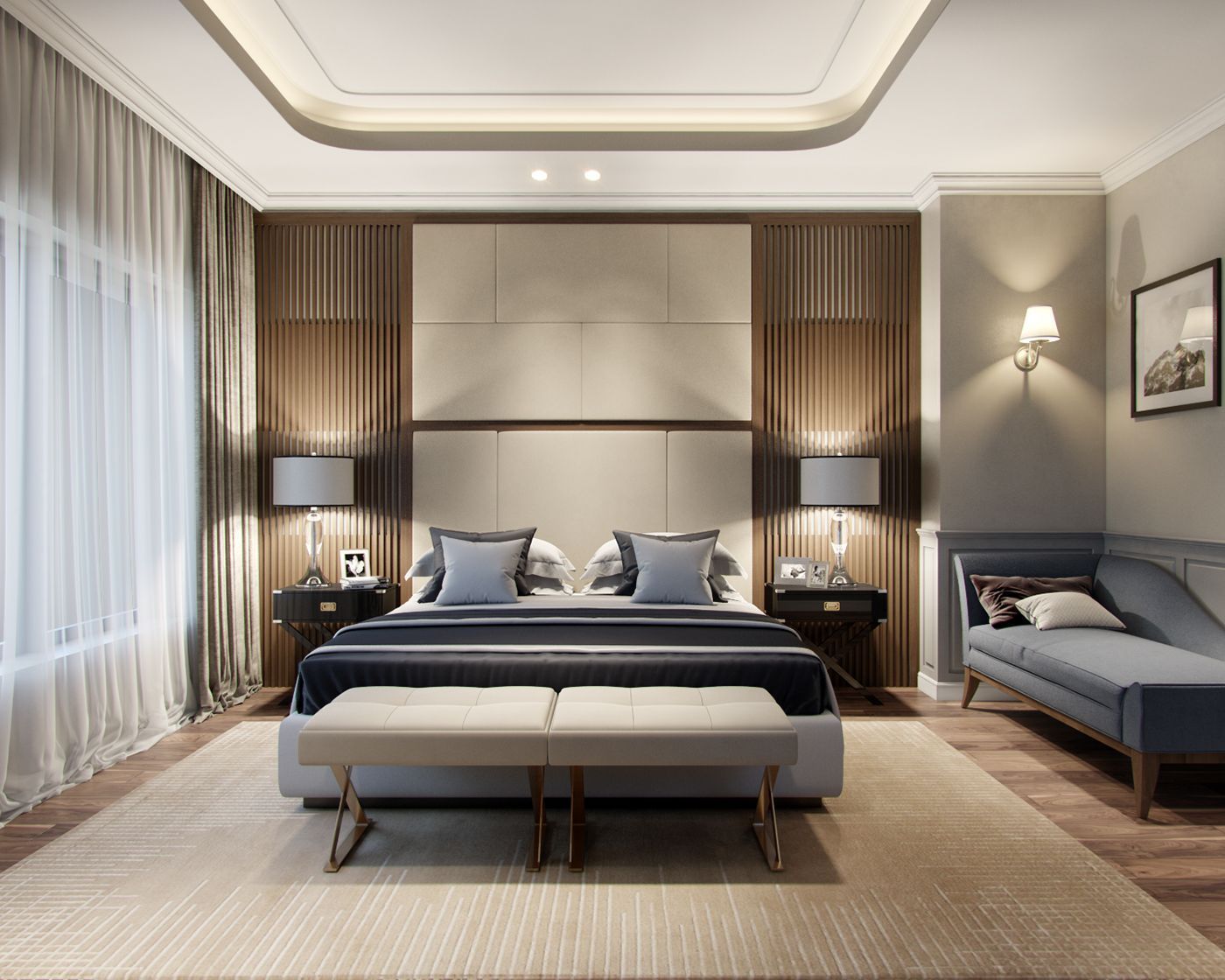 Красивый интерьер спальни Pin on Hálószoba Luxurious bedrooms, Bedroom seating, Luxury bedroom master