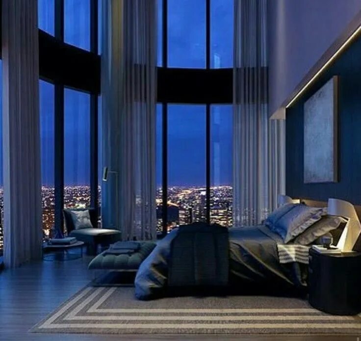 Красивый интерьер спальни #luxury #bedroom #penthouse Luxury apartments interior, Luxurious bedrooms, Bedr