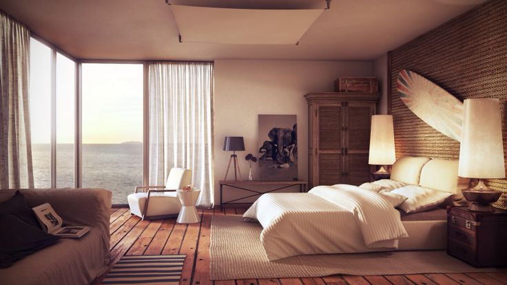 Красивый интерьер спальни #Beach house interior design ideas Deco chambre moderne, Chambre a coucher, Deco