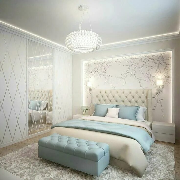 Красивый интерьер спальни в светлых тонах Дизайн спальни! ВКонтакте Home room design, Modern french bedroom, Bedroom desig