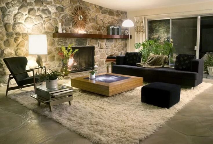 Красивый интерьер стен фото Ковровые Идеи и фотографии (13) Best living room design, Living room design styl
