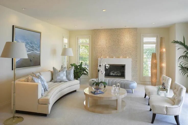 Красивый интерьер стен фото Modern Living Room Interior Design 2013 Salas de estar color beige, Salas de est
