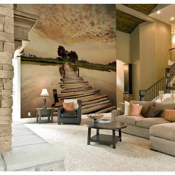 Красивый интерьер стен фото Luxury fashion & independent designers SSENSE Living room paint design, Small ho
