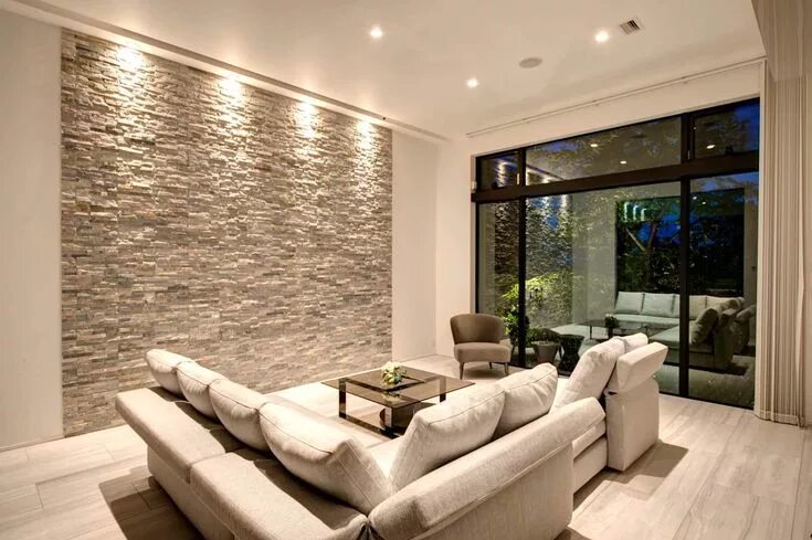 Красивый интерьер стен фото 桜 を 愛 で る 家, terajima architects*テ ラ ジ マ ア-キ テ ク ツ homify Living room designs, S