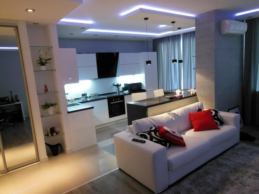 Красивый интерьер студии фото Купить студию, 24 м² по адресу Краснодарский край, Новороссийск, Котанова, 2, 14