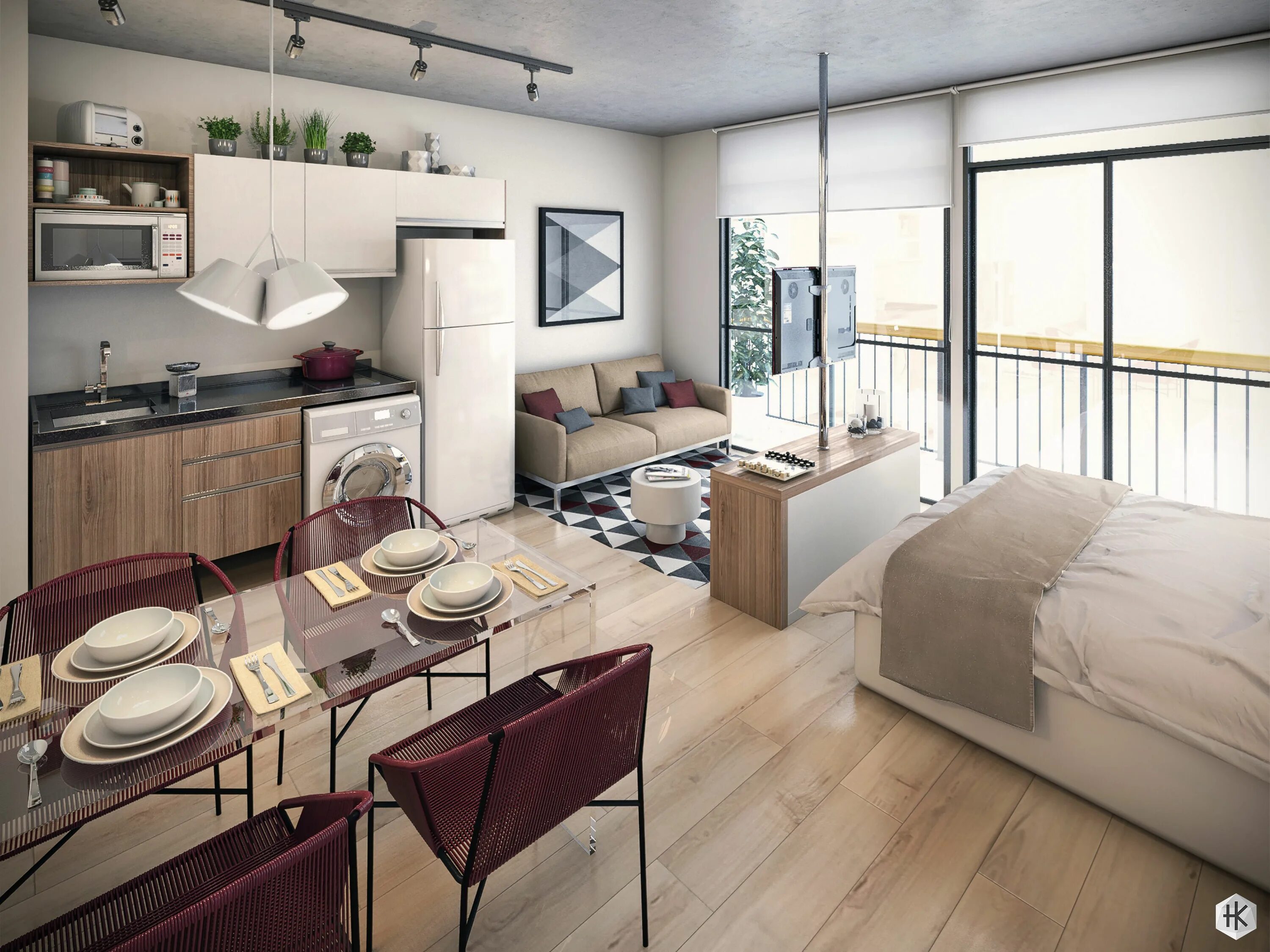 Красивый интерьер студии фото small apartment design, small apartment design ideas, small studio apartment, sm