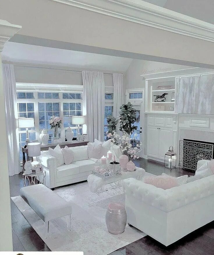 Красивый интерьер в белом цвете Amazon.ca: fauteuil salon Glam living room, Fancy living rooms, White living roo