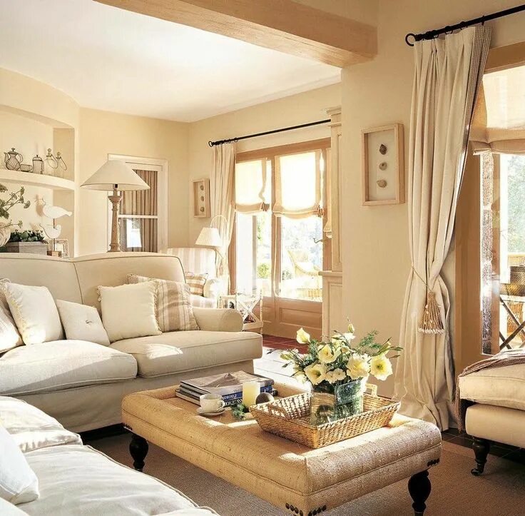 Красивый интерьер в бежевых тонах El Mueble Decoracion de interiores salas, Decoración de unas, Decoracion de inte