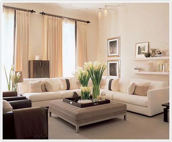 Красивый интерьер в бежевых тонах La Dolce Vita: Dream Home: Camille Styles Living room designs, Home living room,