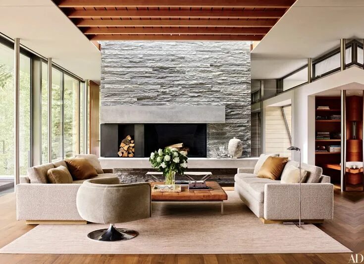 Красивый интерьер в современном стиле 26 Modern Living Rooms Ideas for a Sleek and Inviting Gathering Space Modern hom