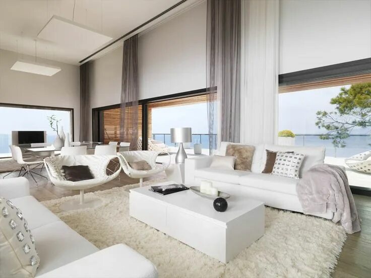Красивый интерьер в современном стиле baños en suite blancos - Buscar con Google Modern houses interior, House interio