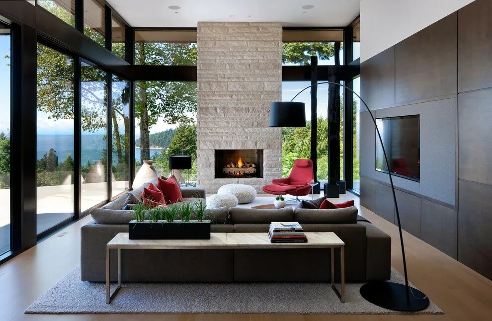Красивый интерьер в современном стиле West Vancouver Residence - Модернизм - Гостиная - Ванкувер - от эксперта Ravenin