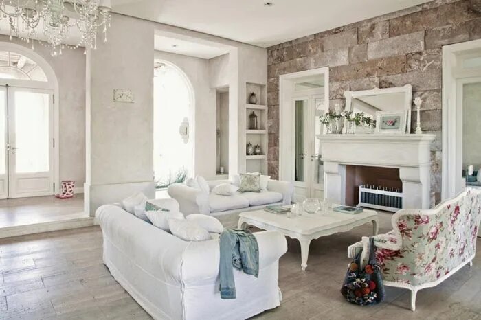 Красивый интерьер в стиле прованс Pin on Wohnzimmer ideen wandgestaltung