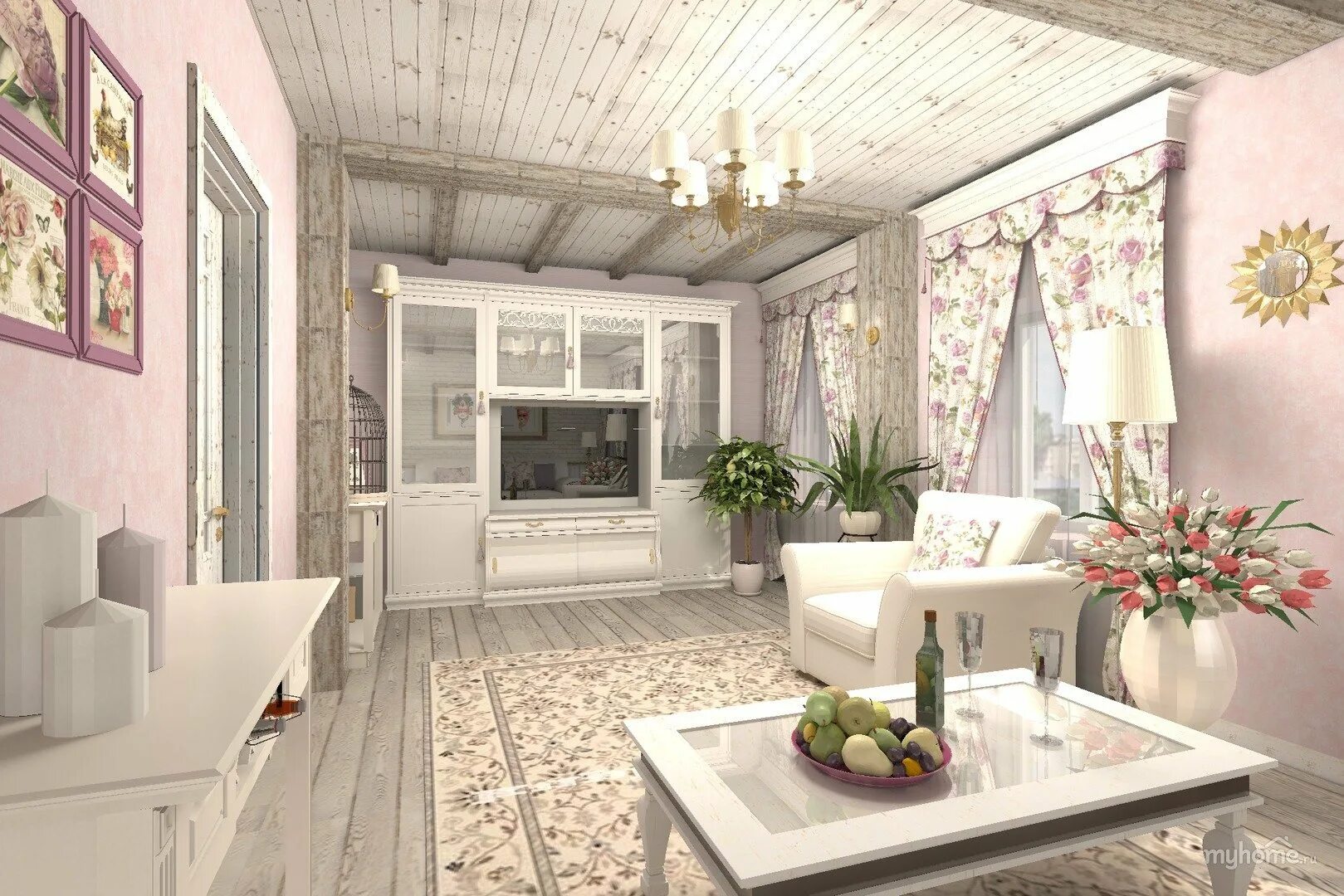 Красивый интерьер в стиле прованс Provence design interior - 78 photo