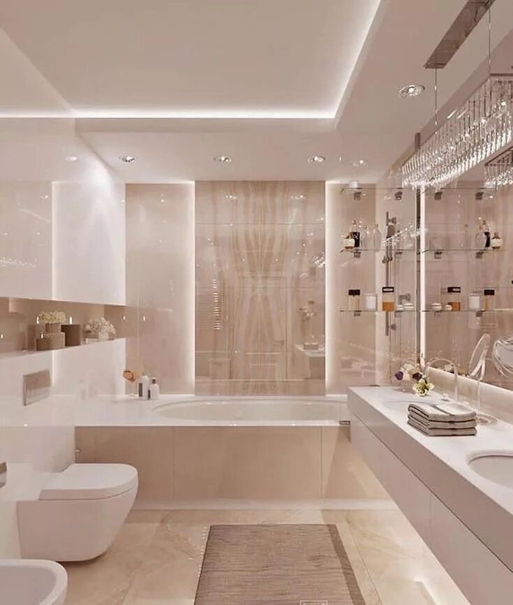 Красивый интерьер в ванной комнате фото Luxury Interiors on Instagram: "1, 2 or 3? Follow @onlyforluxury #homes #bedroom