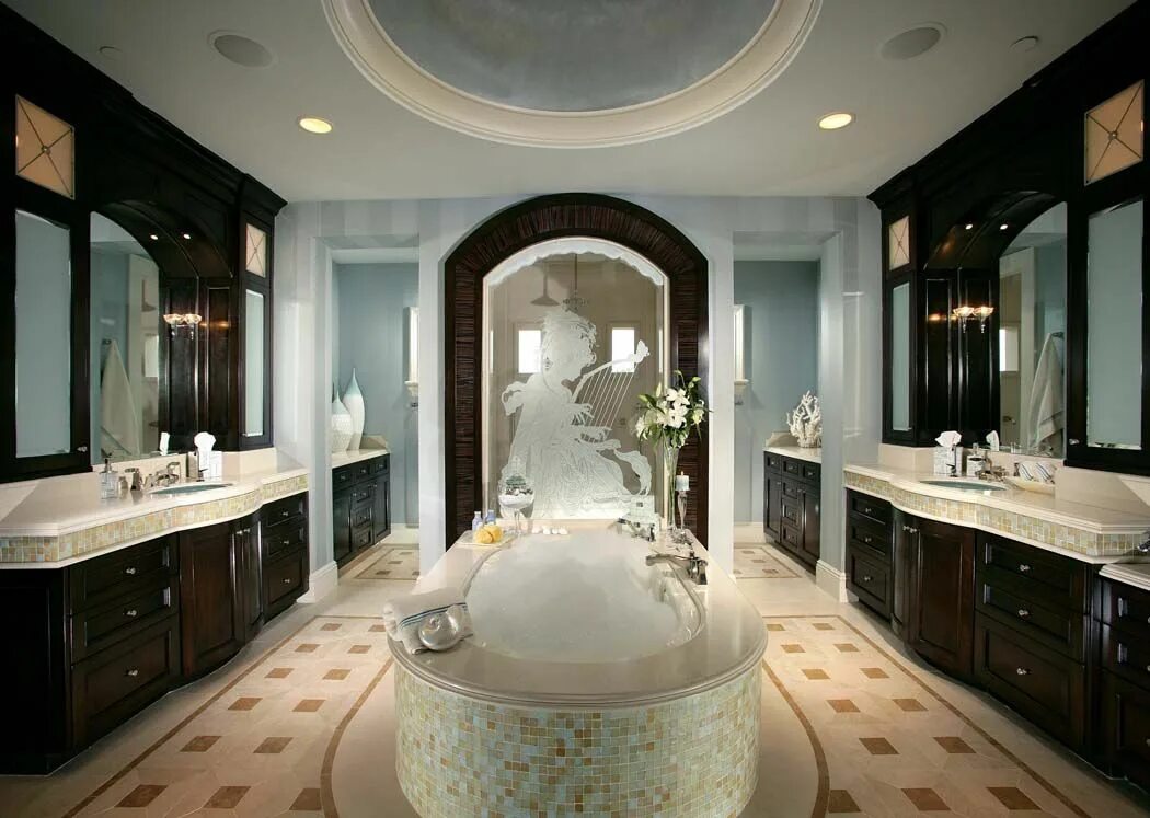 Красивый интерьер в ванной комнате фото Pin on For the Home