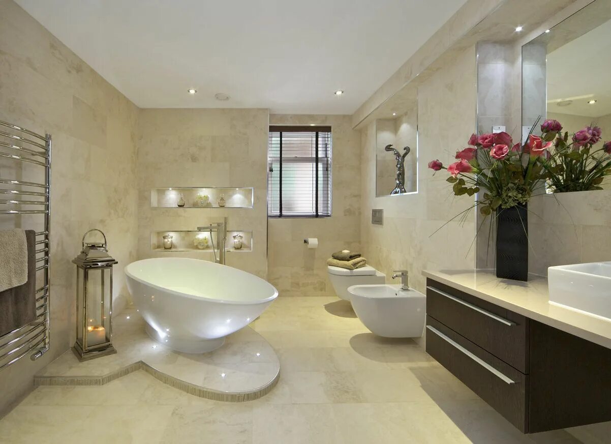 Красивый интерьер ванной Pin on Tile bathroom