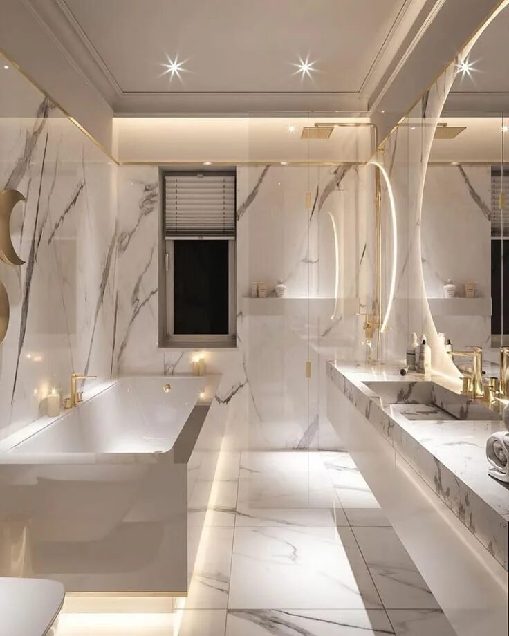 Красивый интерьер ванной комнаты We Heart It Bathroom interior design, Modern bathroom design, Bathroom decor lux