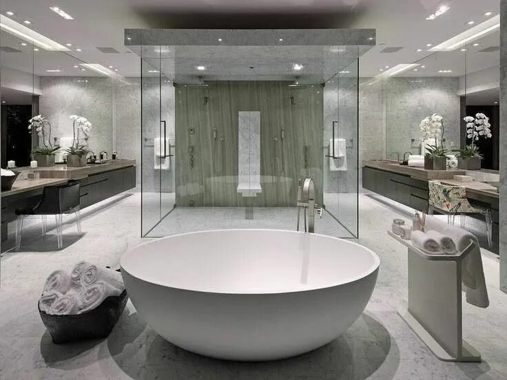 Красивый интерьер ванной комнаты Pin on Idées Salle de Bain