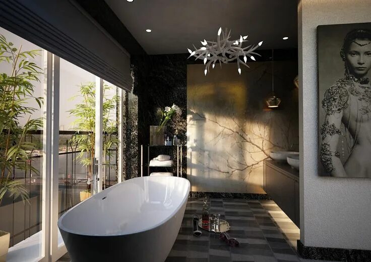 Красивый интерьер ванной комнаты Pin on Bathroom Ideas