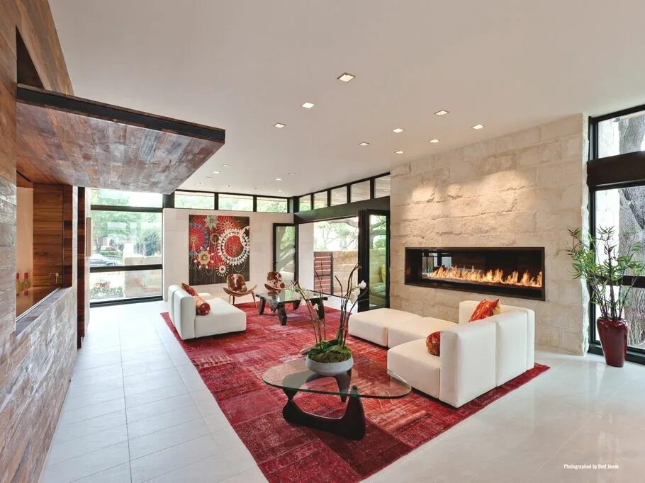 Красивый интерьер внутри дома фото Luxury Caruth Boulevard Residence by Tom Reisenbichler - Adelto House design, Lu