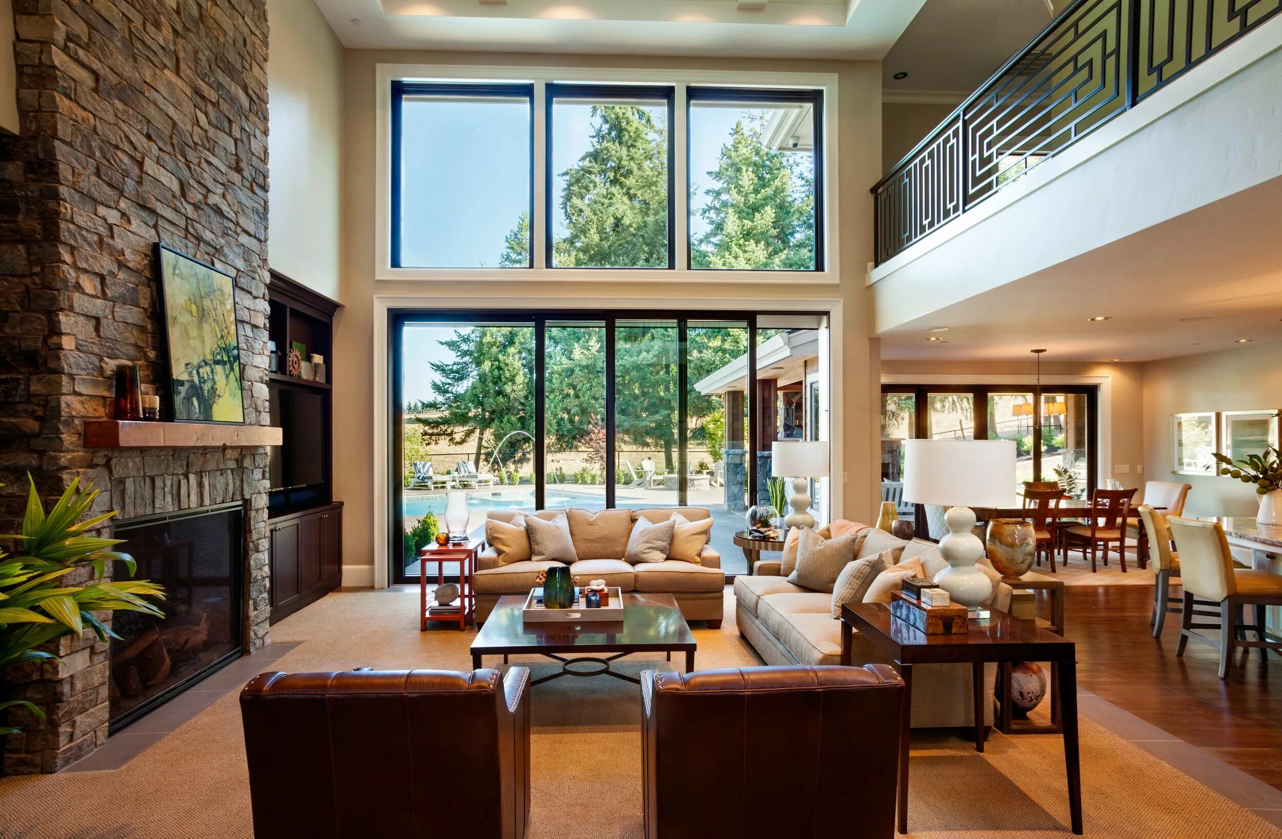 Красивый интерьер внутри дома фото Open concept living room, Livingroom layout, Rustic living room design