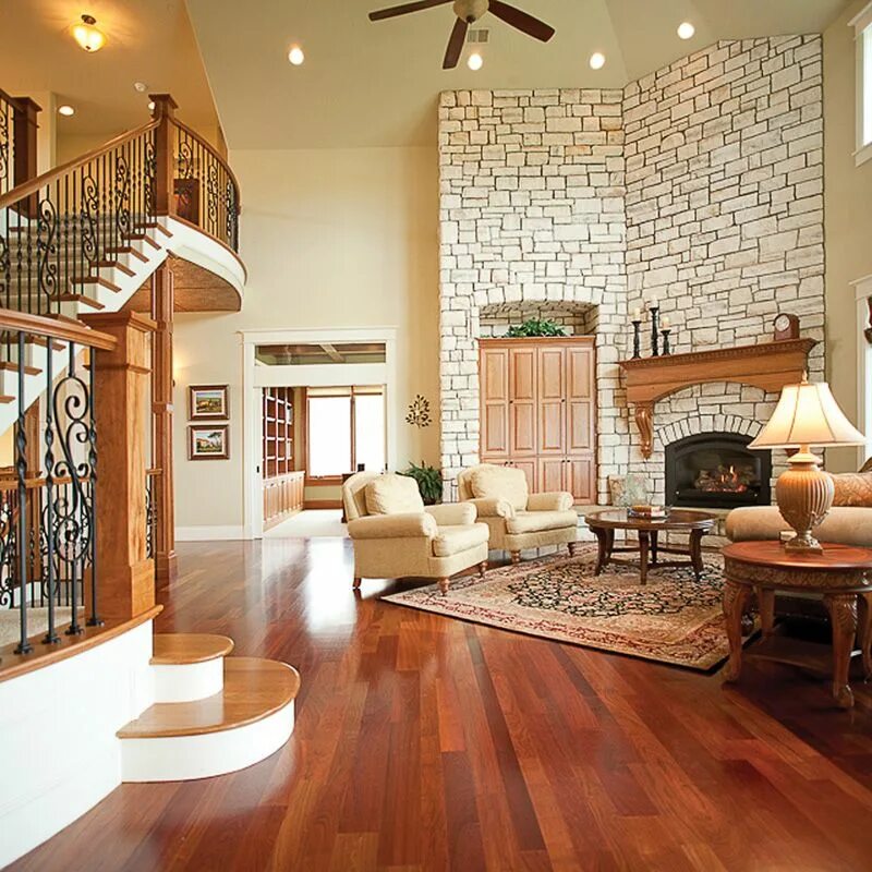 Красивый интерьер внутри дома фото Craftsman House Plan Great Room Photo 01 Traditional house plans, Luxury house p