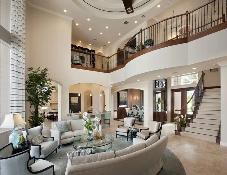 Красивый интерьер внутри дома фото Casabella at Windermere: luxury new homes in Windermere, FL Mansion living room,