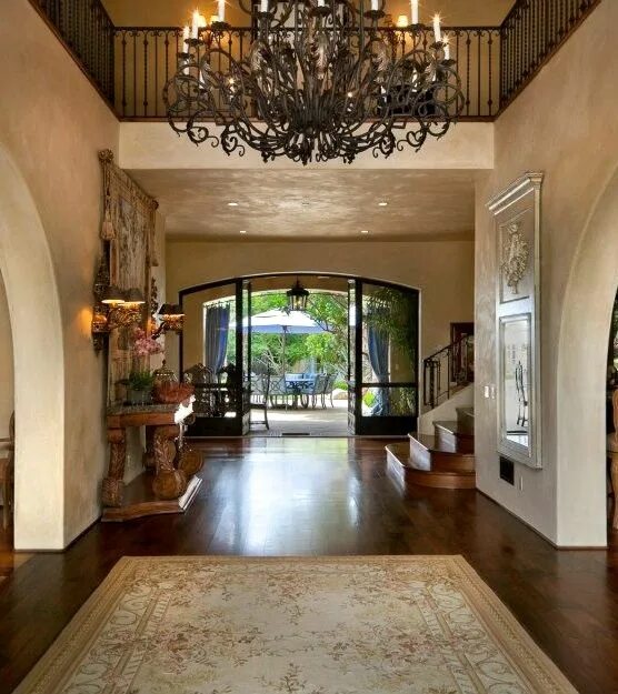 Красивый интерьер внутри дома фото tuscan entry House styles, Tuscan house, Tuscan design