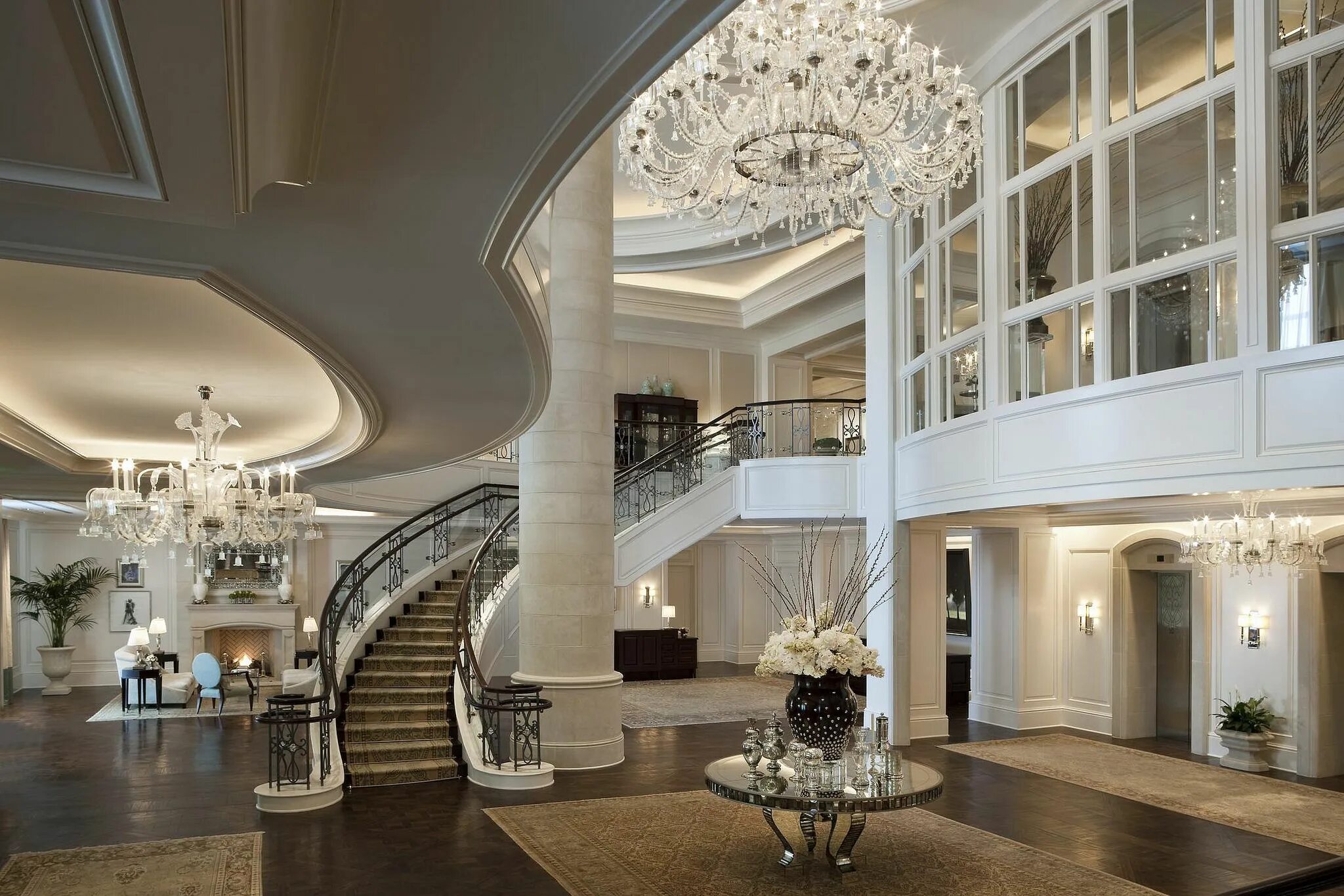 Красивый интерьер внутри дома фото The St. Regis Atlanta—Lobby with Staircase Dream house, Luxury interior design, 