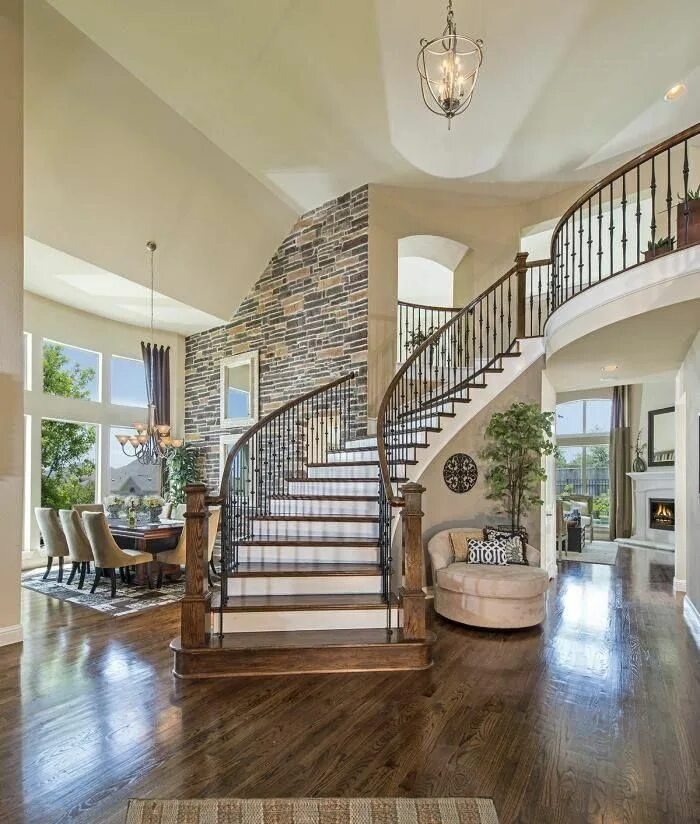 Красивый интерьер внутри дома фото Pin by Pam Smith on Favorites: Staircases & Doorways Dream house, House design, 