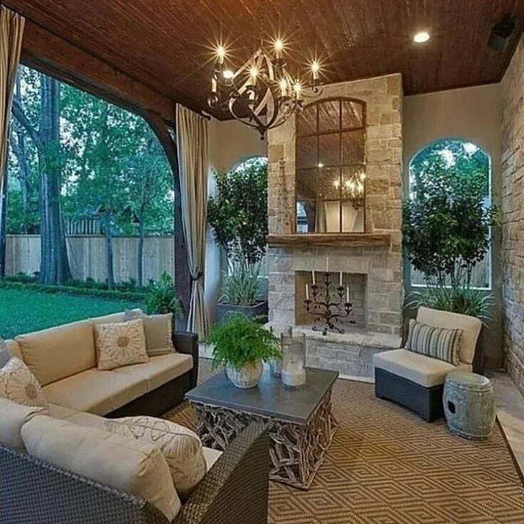 Красивый интерьер загородного дома New The 10 Best Home Decor (with Pictures) - Covered patio inspiration. Gorgeous