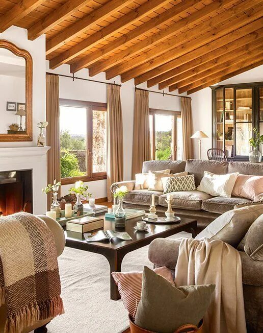 Красивый интерьер загородного дома My inner landscape Home deco, Home, Living room interior
