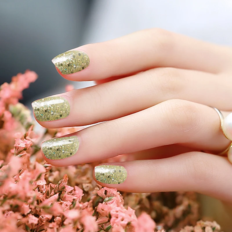 Красивый качественный маникюр Azure Beauty UV Gel Polish Glitter Lighter Series Colors Soak off UV Led Lamp Na