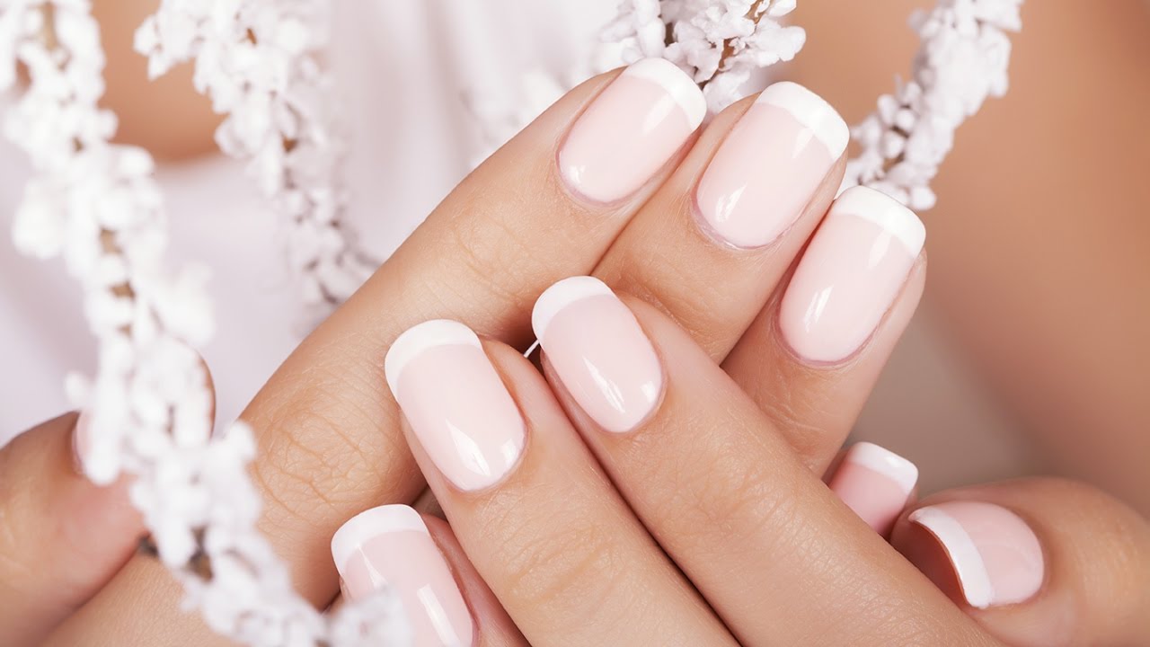 Красивый классический маникюр COMO PONER UÑAS POSTIZAS PARA NIÑA - YouTube