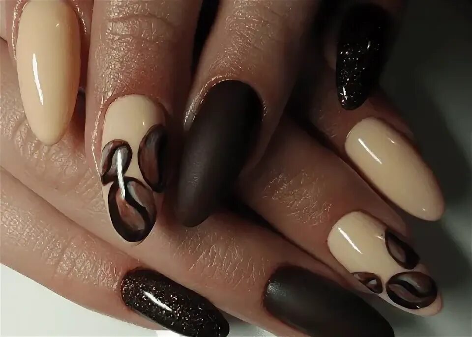 Красивый кофейный маникюр Изысканный шоколадный маникюр 2023 - Modnail.ru - Красивый маникюр