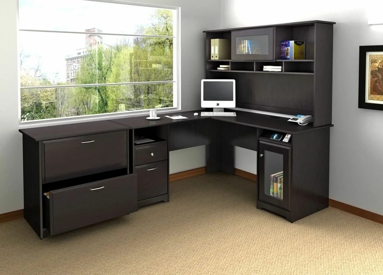 Красивый компьютерный стол фото 99+ Home Office Corner Desk - Luxury Home Office Furniture Check more at http://