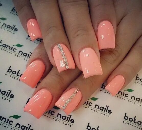 Красивый коралловый маникюр Pin on Nail nail Coral nails, Diy nails, Nails