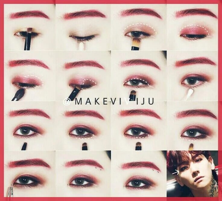 Красивый корейский макияж на русские глаза Pin en ♢ Ãзиаţский мãкųяж ♢ Maquillaje de ojos asiáticos, Maquillaje de ojos cor