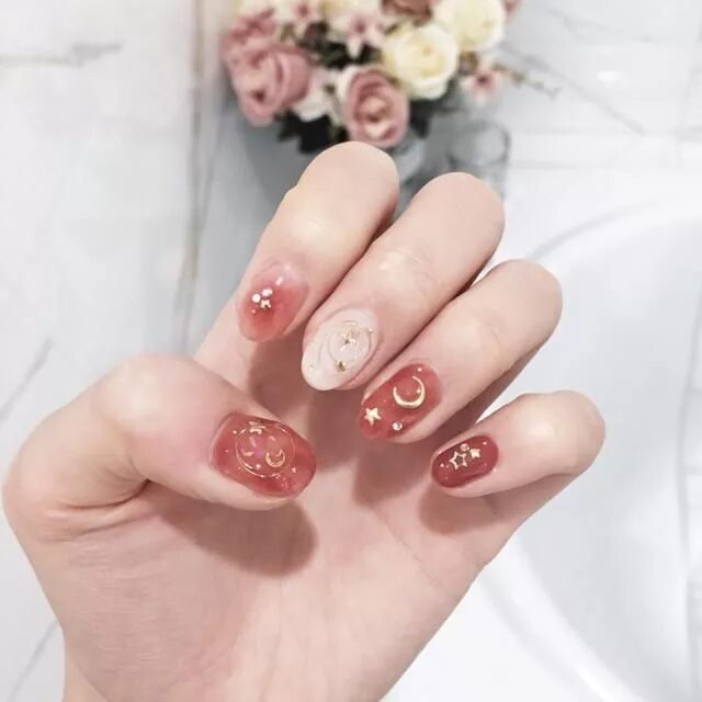 Красивый корейский маникюр Xingyue Manicure #manicure #Xingyue Nail art, Gel nails, Swag nails