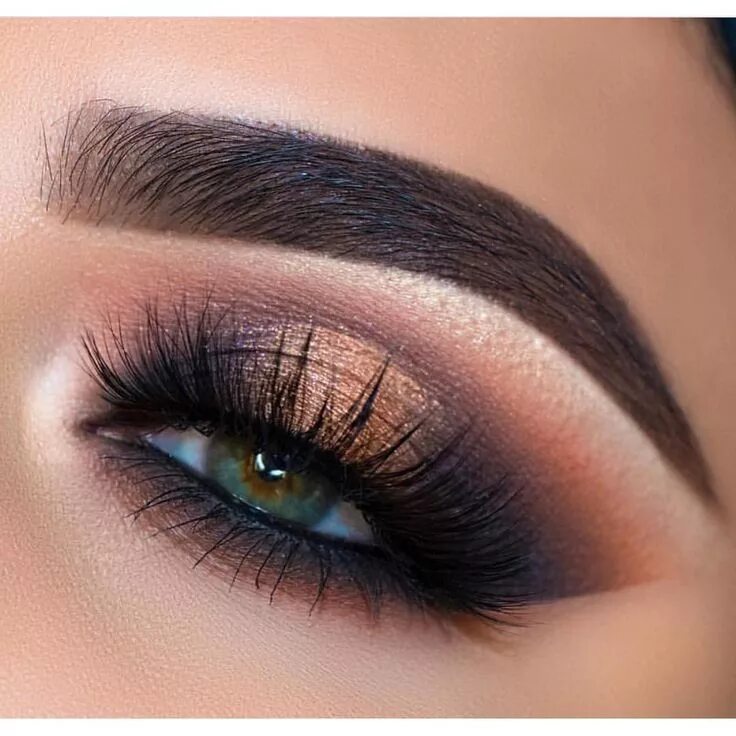 Красивый коричневый макияж глаз We are SO so in love with this beautiful eye makeup look by @nevershoutapril usi