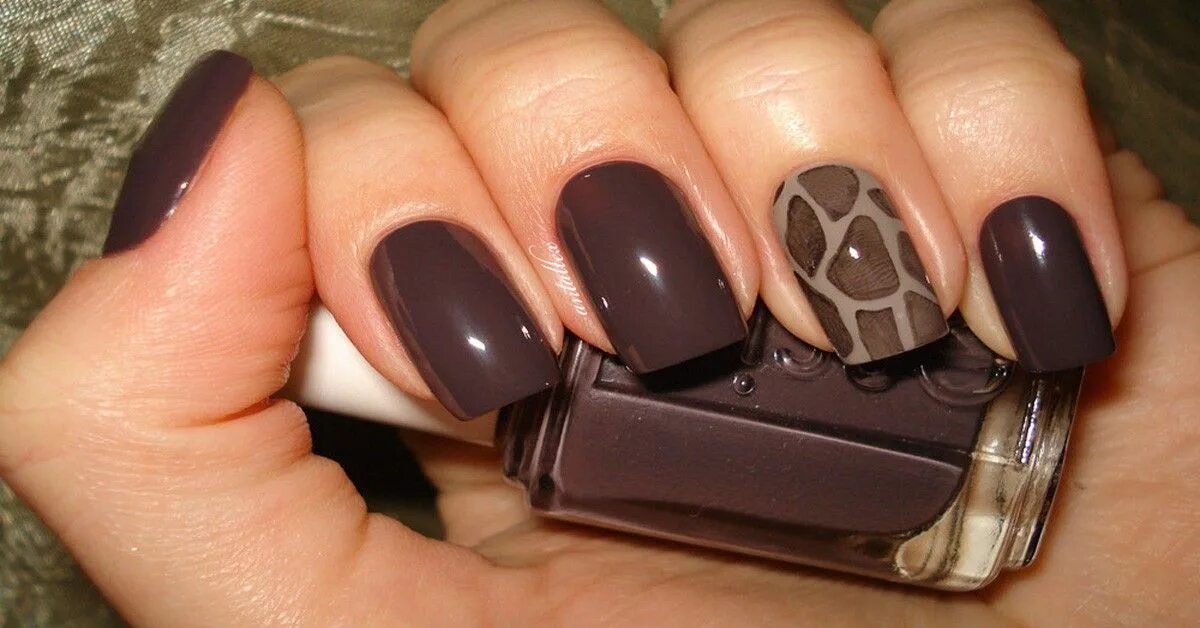 Красивый коричневый маникюр Pin by u041Du0430u0442u0430u043B on ногти Manicures designs, Nail art, Beau