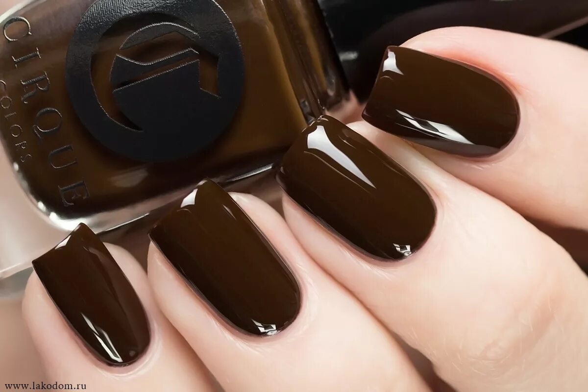 Красивый коричневый маникюр с дизайном Лак для ногтей Cirque Colors Knickerbocker купить за 1150 руб. в Москве, цены в 